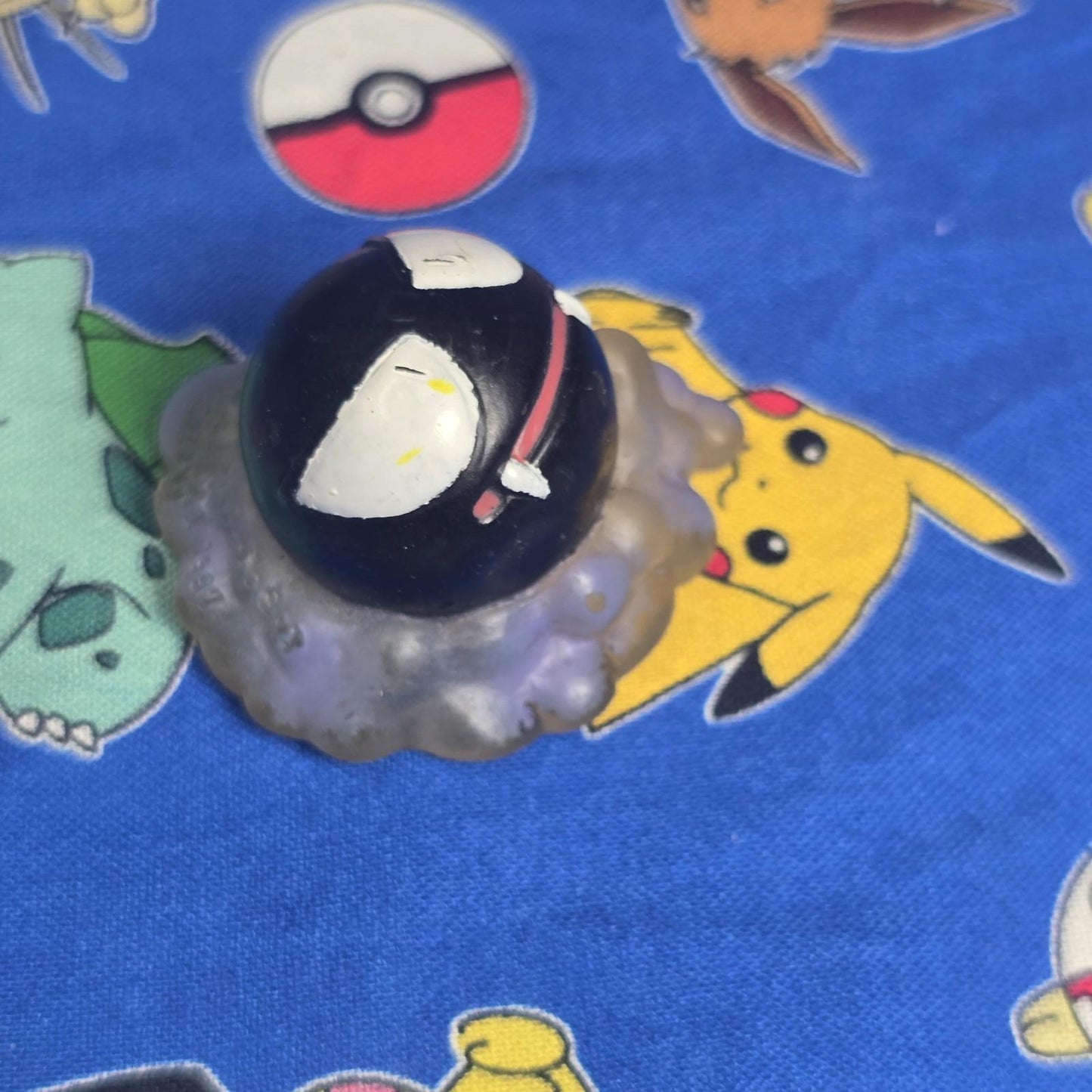 Pokemon Gastly Clear Figure Finger Puppet 1997 Nintendo Bandai Japan USA Seller