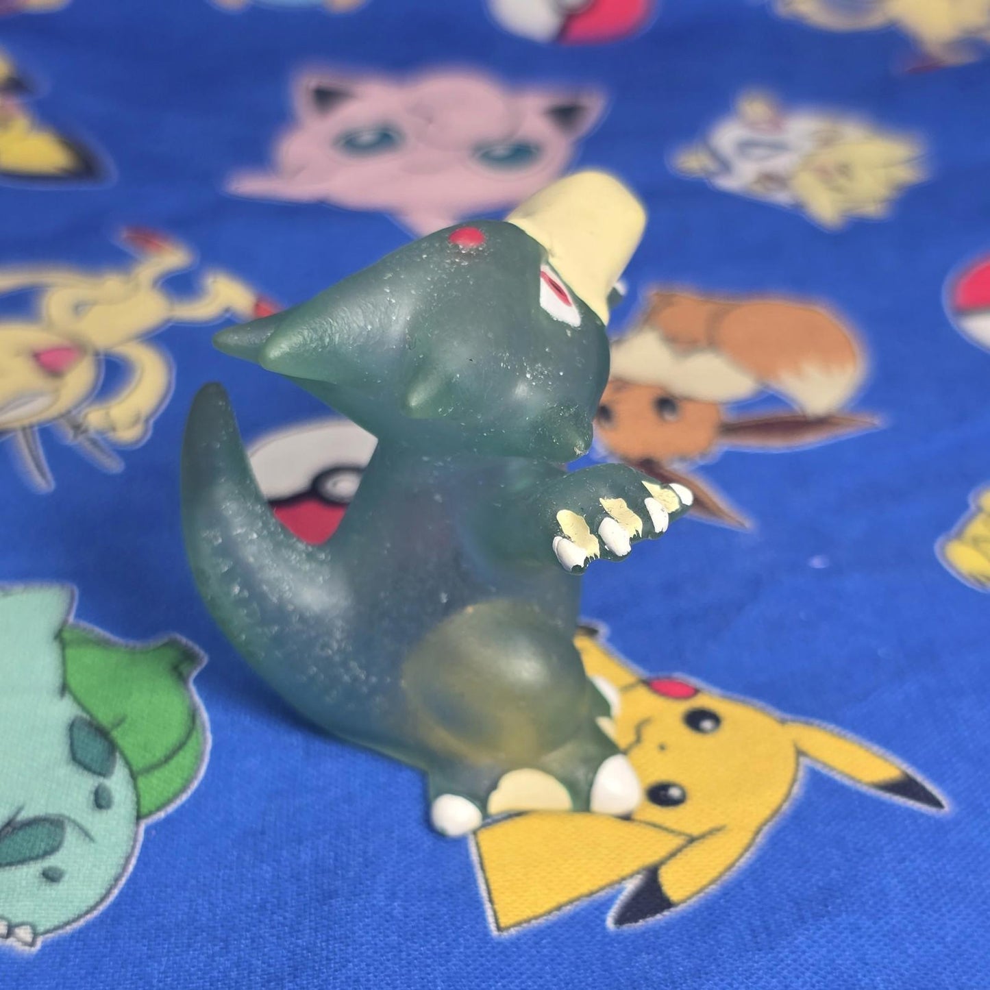 Pokemon Golduck Clear Figure Finger Puppet 1997 Nintendo Bandai Vintage Japan US