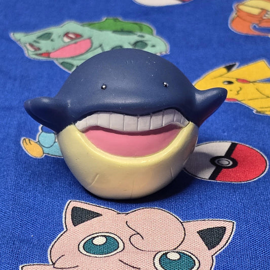 Pokemon Wailmer Figure Finger Puppet 2002 Nintendo Bandai Vintage PVC Japan USA