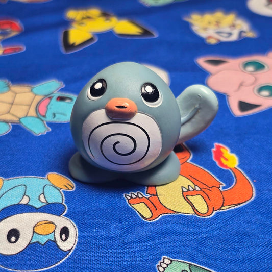 Pokemon Poliwag Figure Finger Puppet 1997 Bandai Nintendo PVC Vintage Japan USA