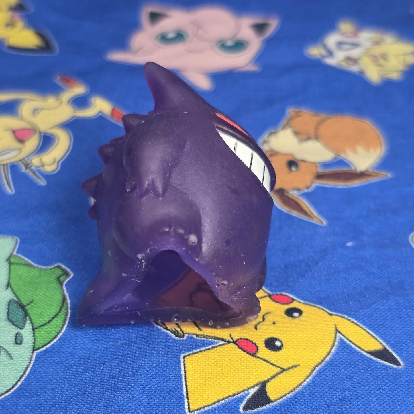 Pokemon Gengar Clear Figure Finger Puppet 1997 Bandai Nintendo Vintage Japan USA
