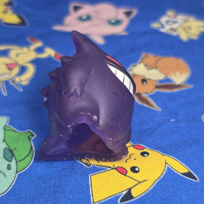 Pokemon Gengar Clear Figure Finger Puppet 1997 Bandai Nintendo Vintage Japan USA