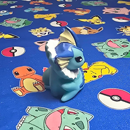 Pokemon Vaporeon Figure Finger Puppet 1996 Nintendo Bandai PVC Vintage Japan USA