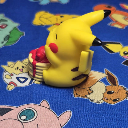 Pokemon Pikachu with Pancakes Figure Finger Puppet B 2020 Nintendo Bandai Japan