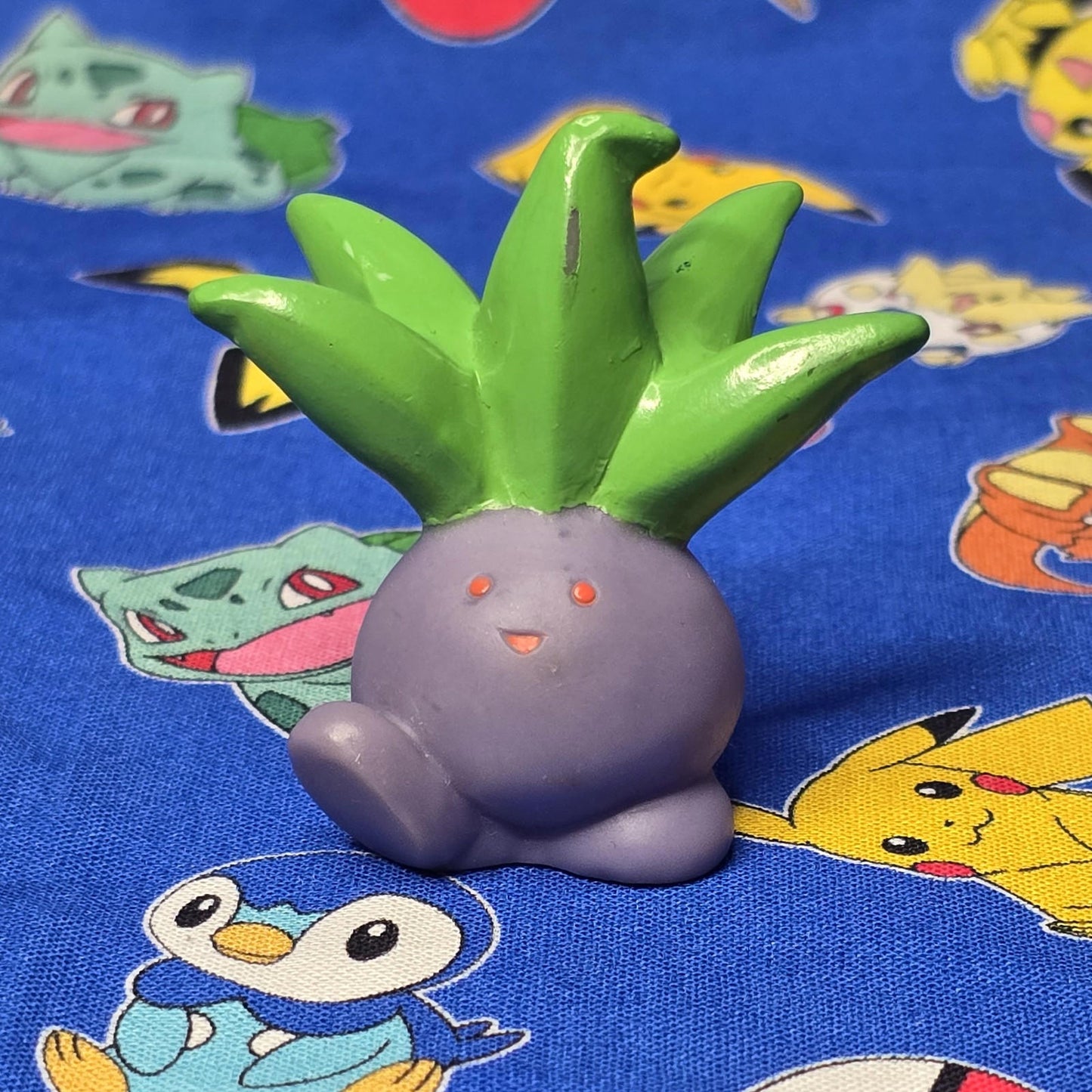 Pokemon Oddish Figure Finger Puppet 1996 Nintendo Bandai PVC Vintage Japan USA