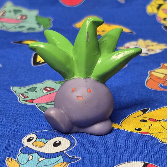 Pokemon Oddish Figure Finger Puppet 1996 Nintendo Bandai PVC Vintage Japan USA