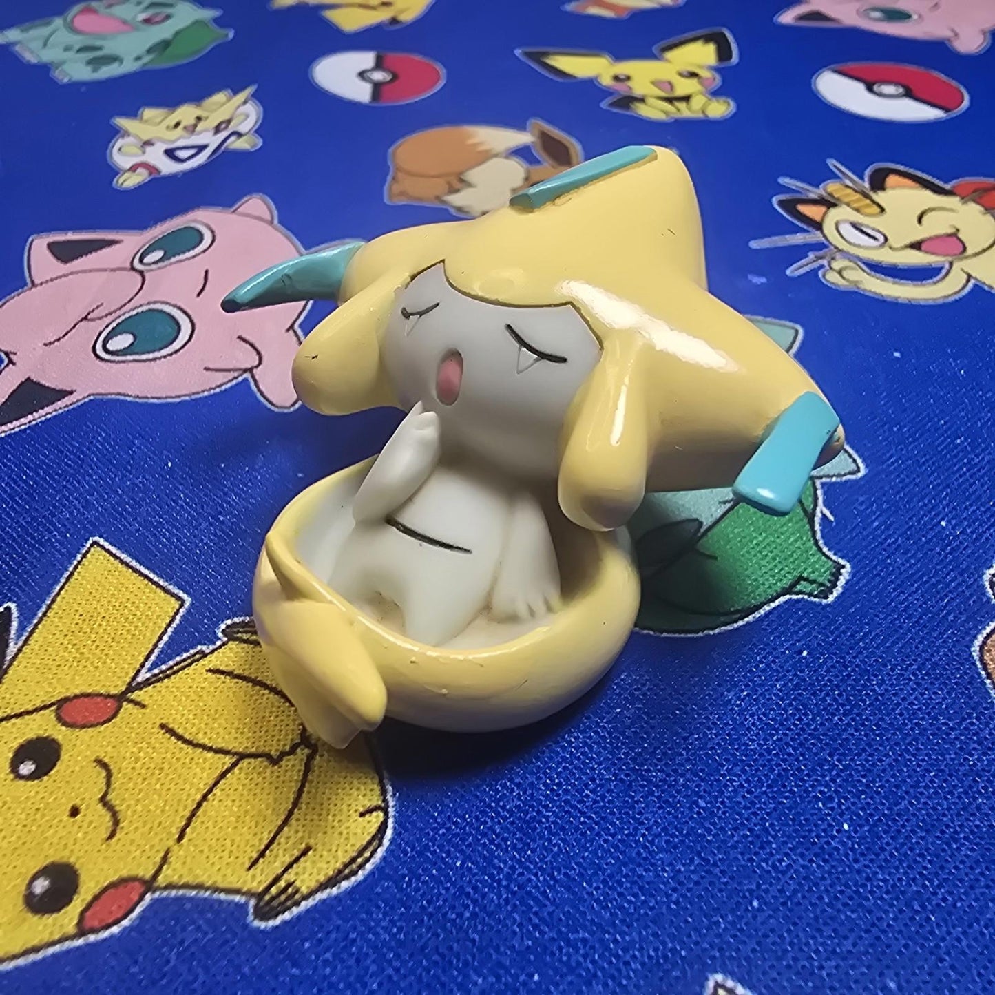 Pokemon Jirachi Figure Finger Puppet 2009 Nintendo Bandai PVC Japan USA Seller