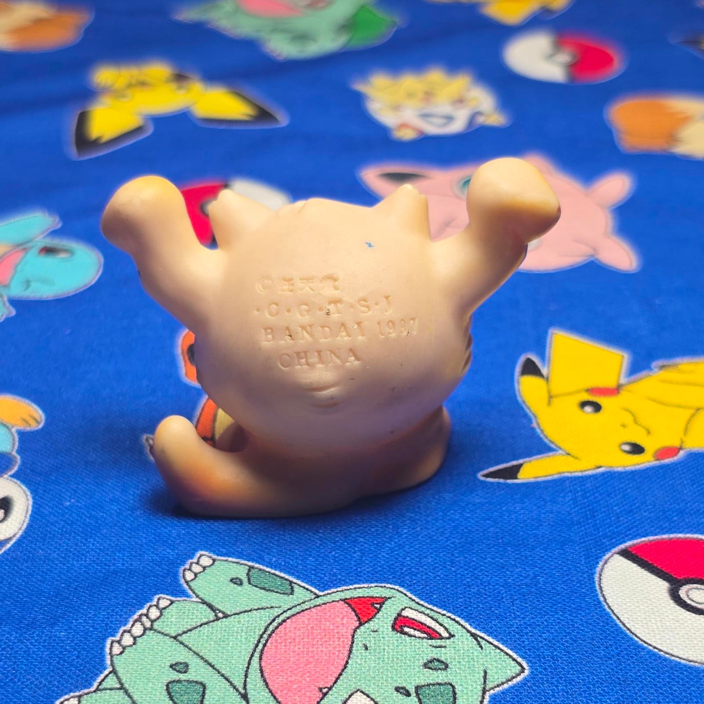 Pokemon Mankey Figure Finger Puppet 1997 Nintendo Bandai PVC Vintage Japan USA