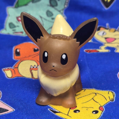 Pokemon Eevee Clear Figure Finger Puppet 2018 Nintendo Bandai Vintage Japan USA