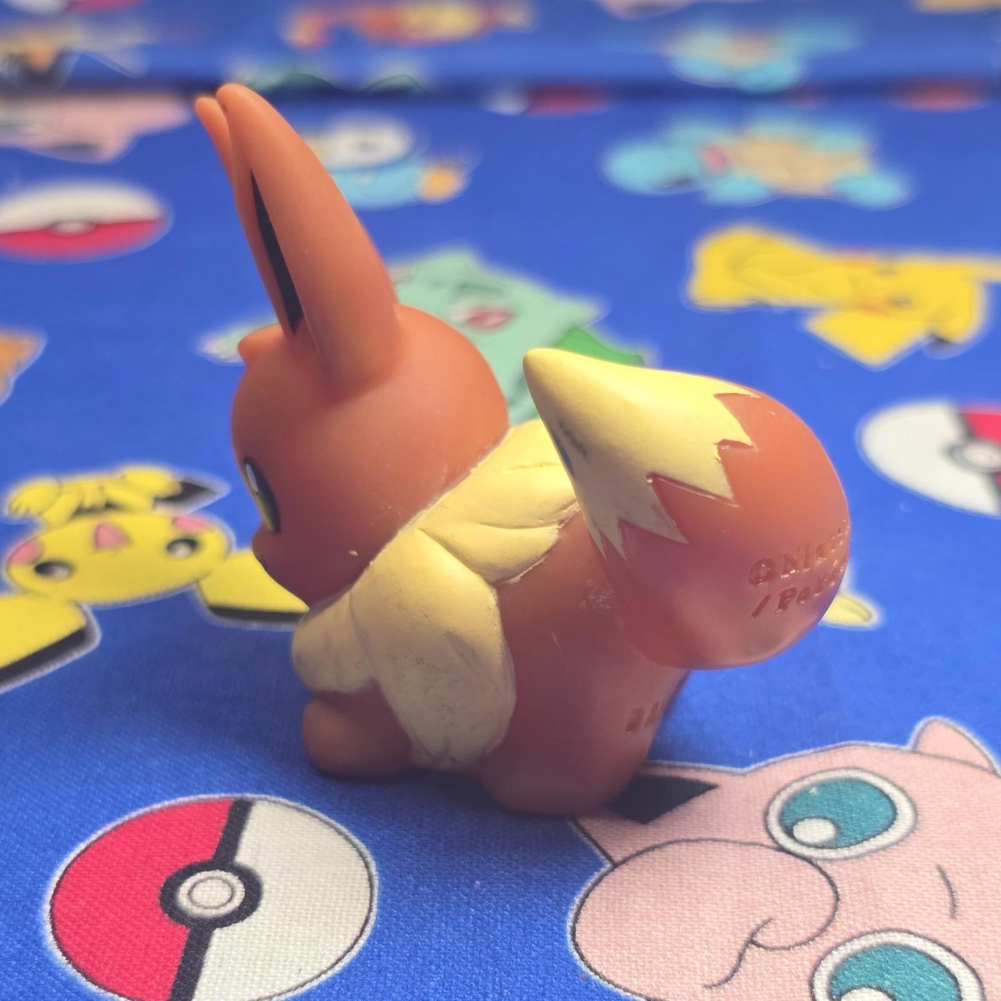 Pokemon Eevee Figure Finger Puppet 2005 Nintendo Bandai PVC Vintage Japan US