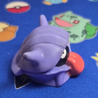 Pokemon Shellder Red Figure Finger Puppet 1996 Nintendo Bandai Vintage Japan USA