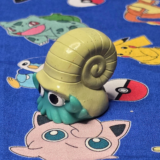 Pokemon Omanyte Figure Finger Puppet 1996 Nintendo Bandai Vintage PVC Japan USA