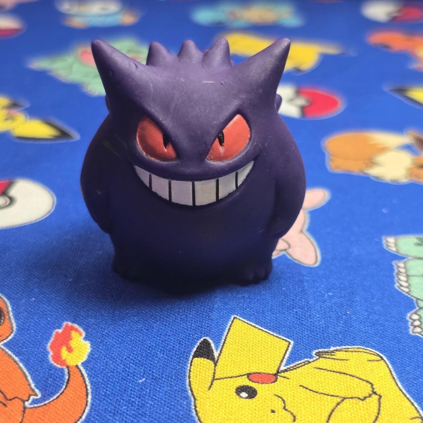 Pokemon Gengar Dark Figure Finger Puppet 1997 Bandai Nintendo Vintage Japan USA