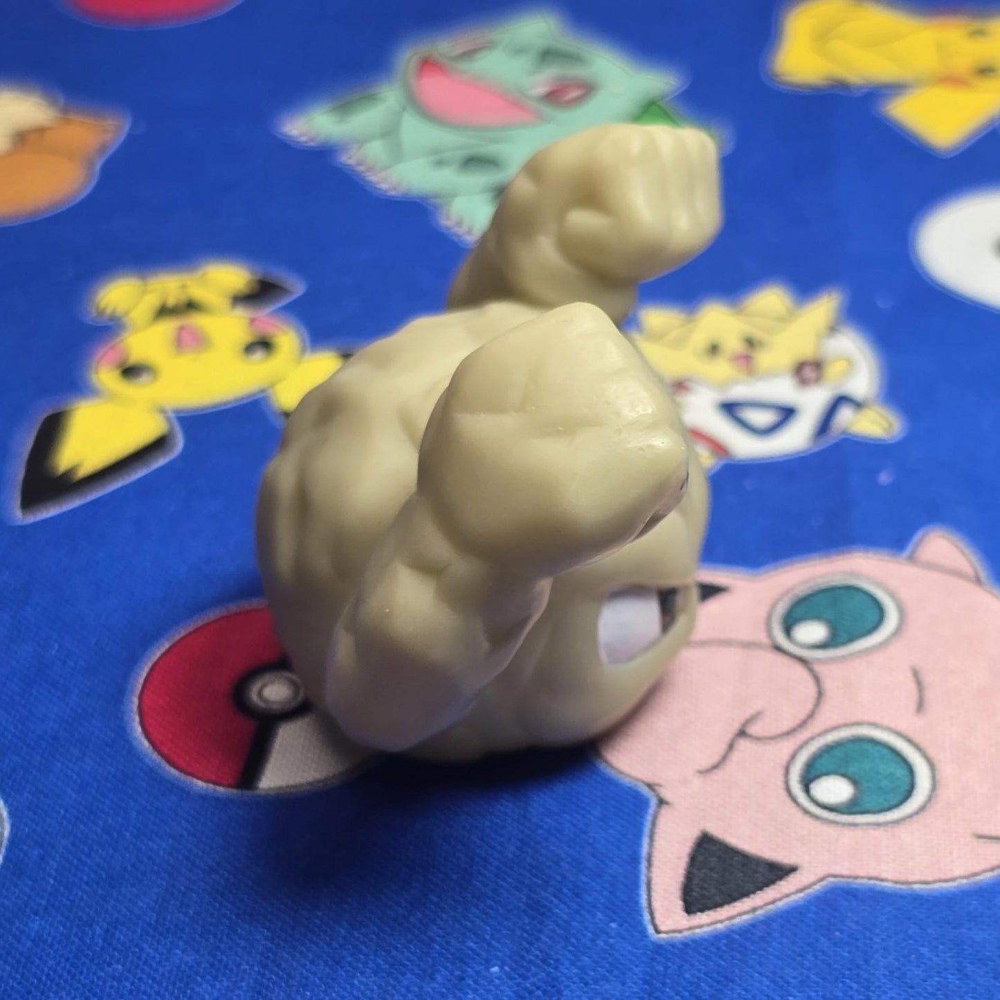 Pokemon Geodude Figure Finger Puppet 1997 Bandai Nintendo PVC Vintage Japan USA
