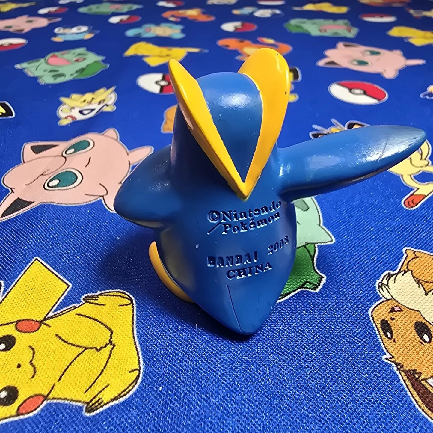 Pokemon Prinplup Figure Finger Puppet 2008 Nintendo Bandai PVC Japan USA Seller