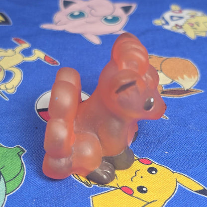 Pokemon Vulpix Clear Figure Finger Puppet 1997 Bandai Nintendo Vintage US Seller