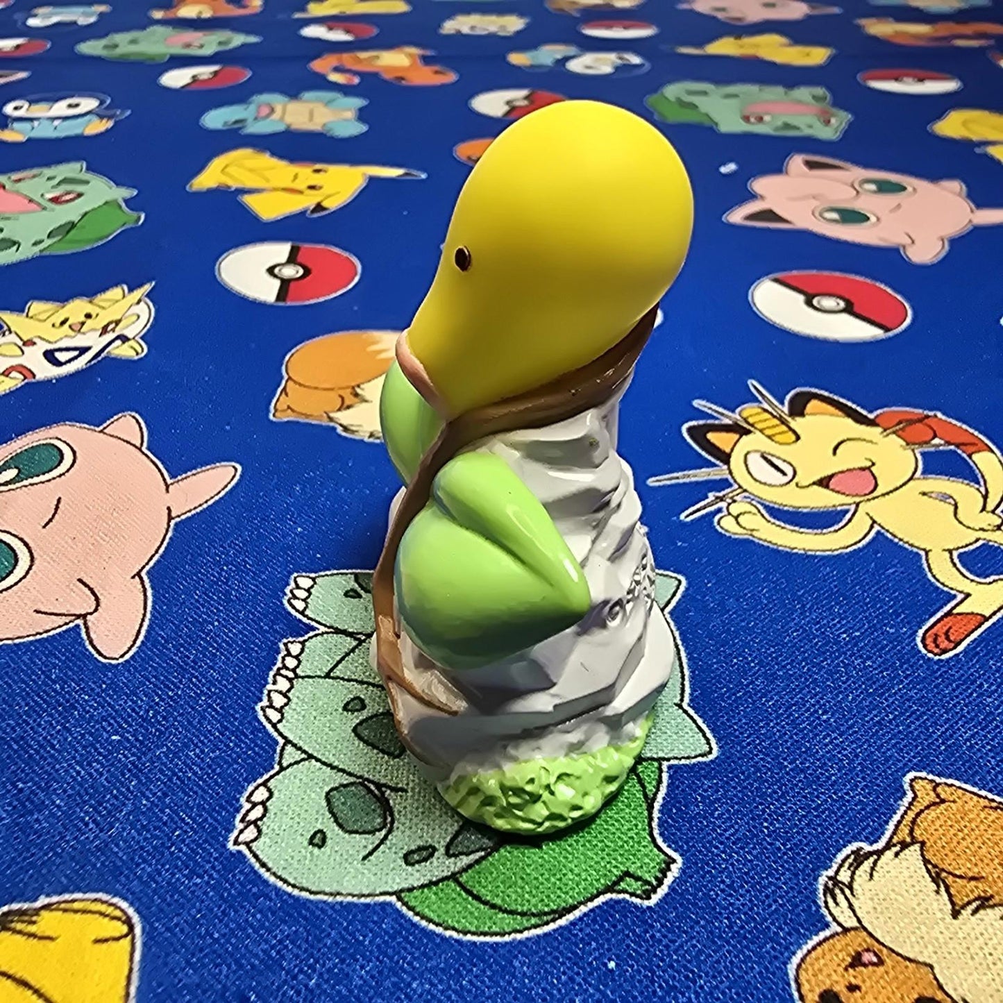 Pokemon Bellsprout Pink Figure Finger Puppet 1997 Bandai Nintendo PVC Vintage US