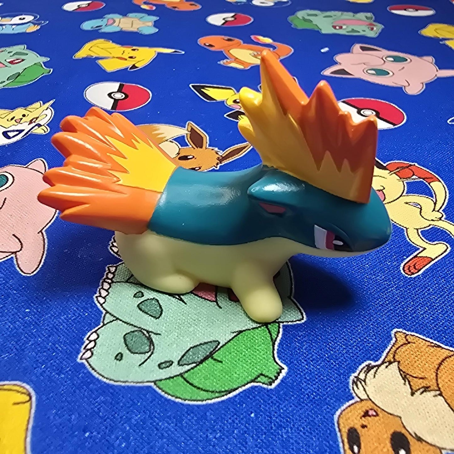 Pokemon Quilava Figure Finger Puppet 2008 Nintendo Bandai PVC Japan US Seller