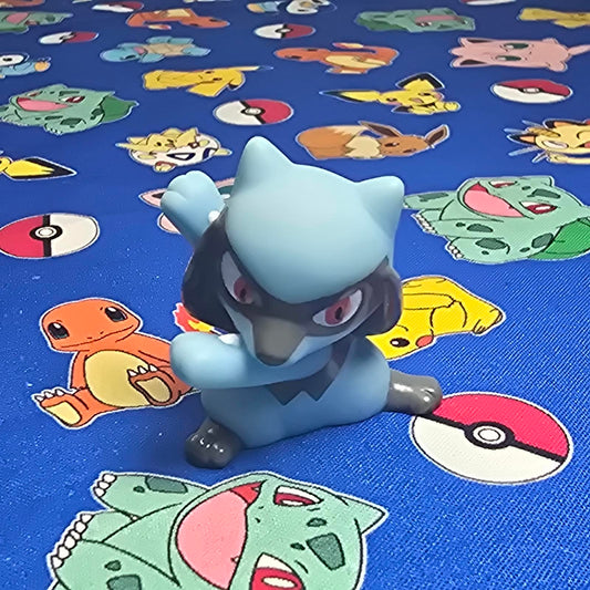 Pokemon Riolu Figure Finger Puppet 2006 Nintendo Bandai PVC Toy Japan USA Seller