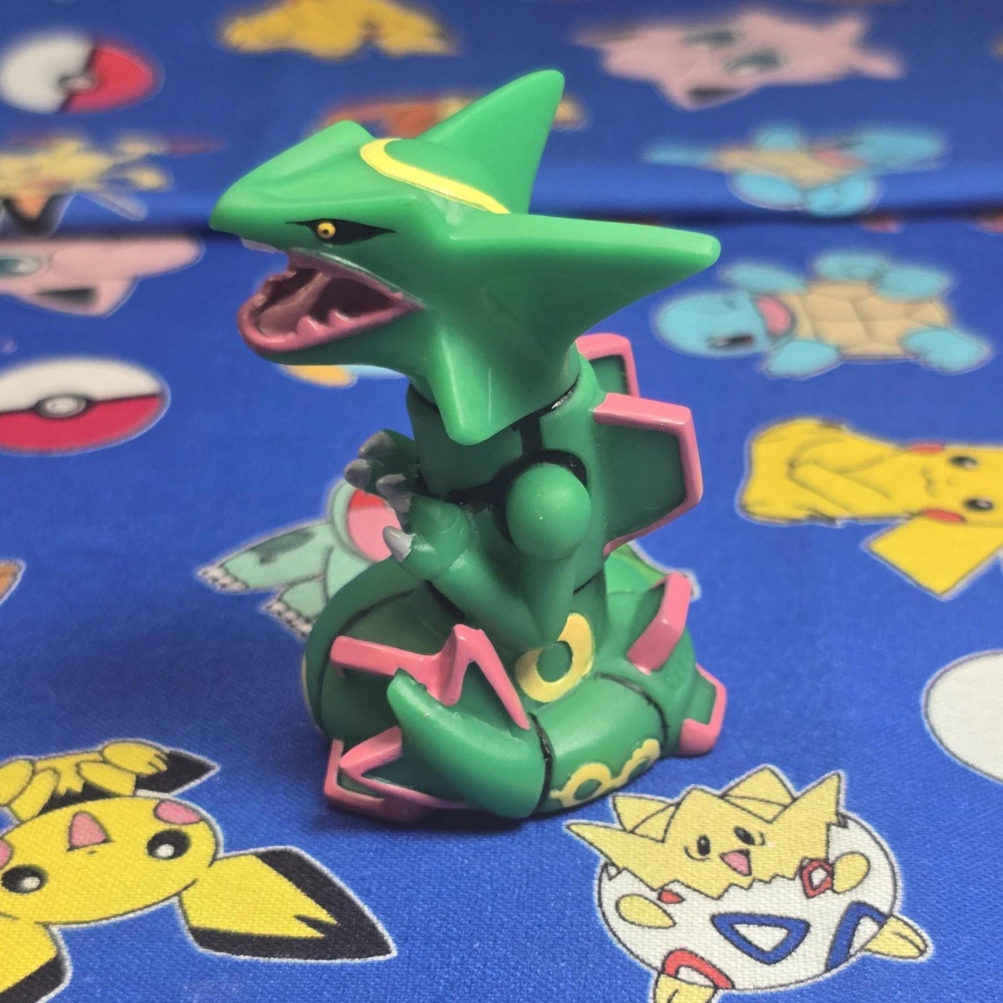 Pokemon Rayquaza Figure Finger Puppet 2004 Nintendo Bandai PVC Vintage Japan USA