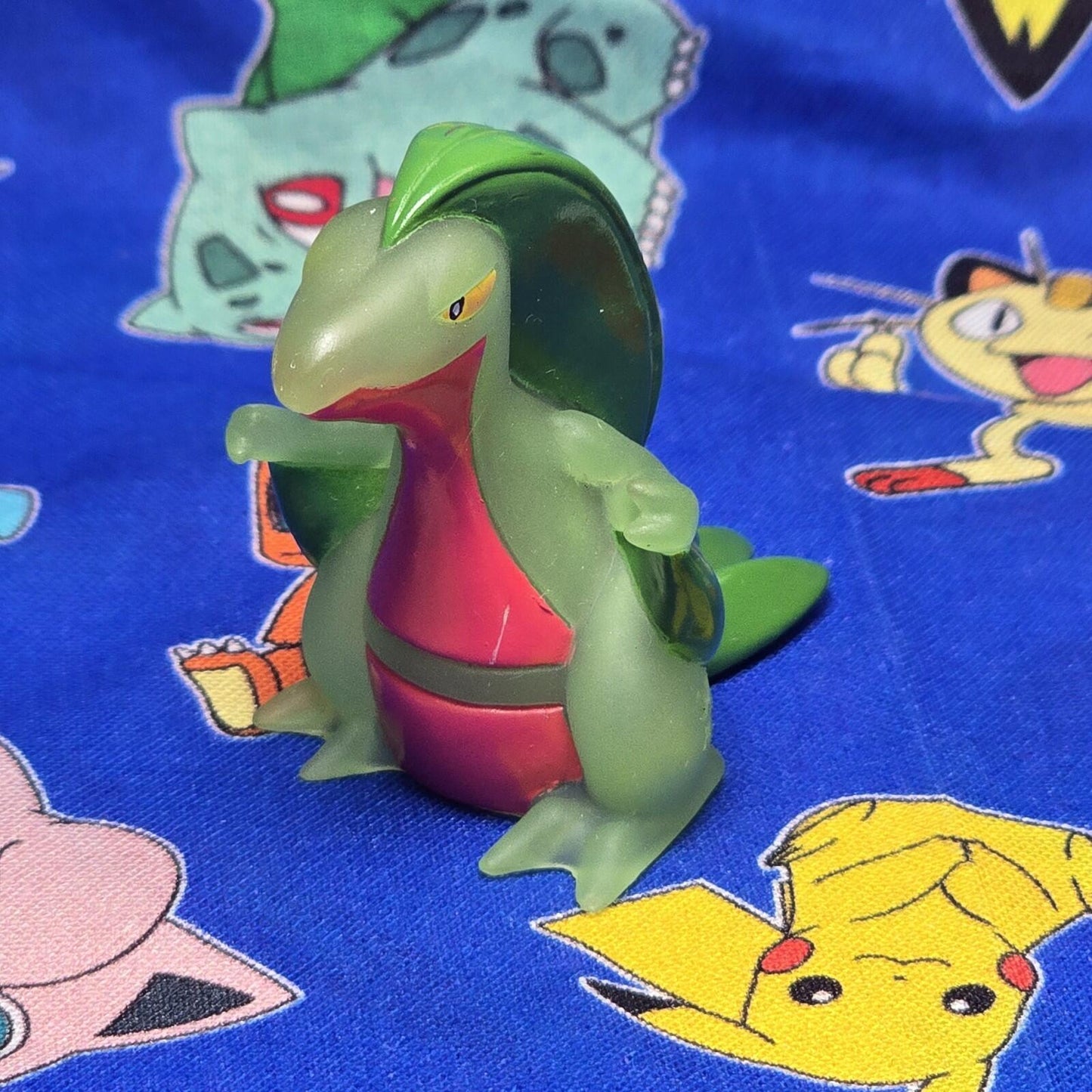 Pokemon Grovyle Clear Figure Finger Puppet 2003 Nintendo Bandai Vintage Japan US