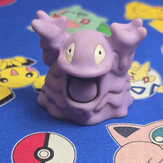 Pokemon Grimer Purple Figure Finger Puppet 1997 Nintendo Bandai PVC Vintage USA