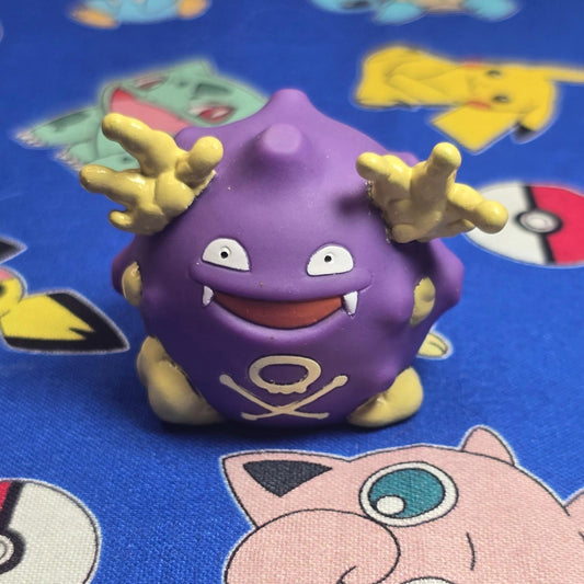 Pokemon Koffing Figure Finger Puppet 1998 Nintendo Bandai Vintage Japan USA