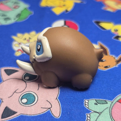 Pokemon Mamoswine Figure Finger Puppet 2008 Nintendo Bandai Japan PVC USA Seller