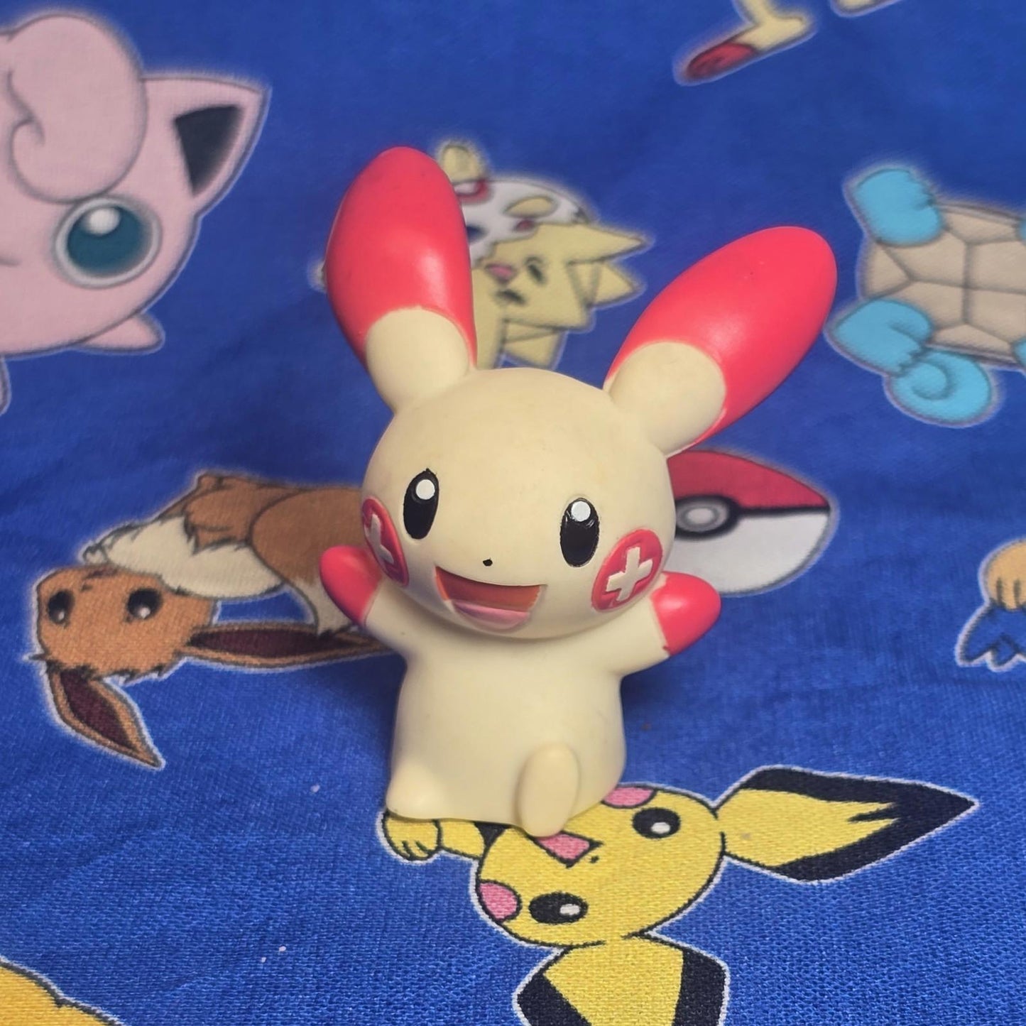 Pokemon Plusle Figure Finger Puppet 2004 Nintendo Tomy PVC Japan USA Seller Toy