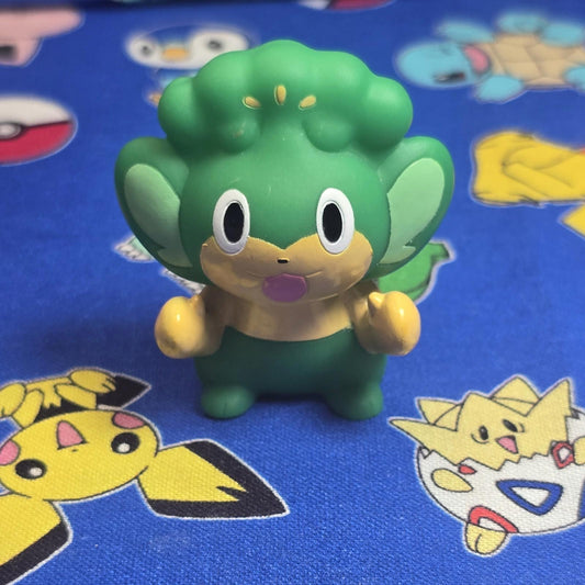 Pokemon Pansage Figure Finger Puppet 2010 Nintendo Bandai PVC Japan USA Seller