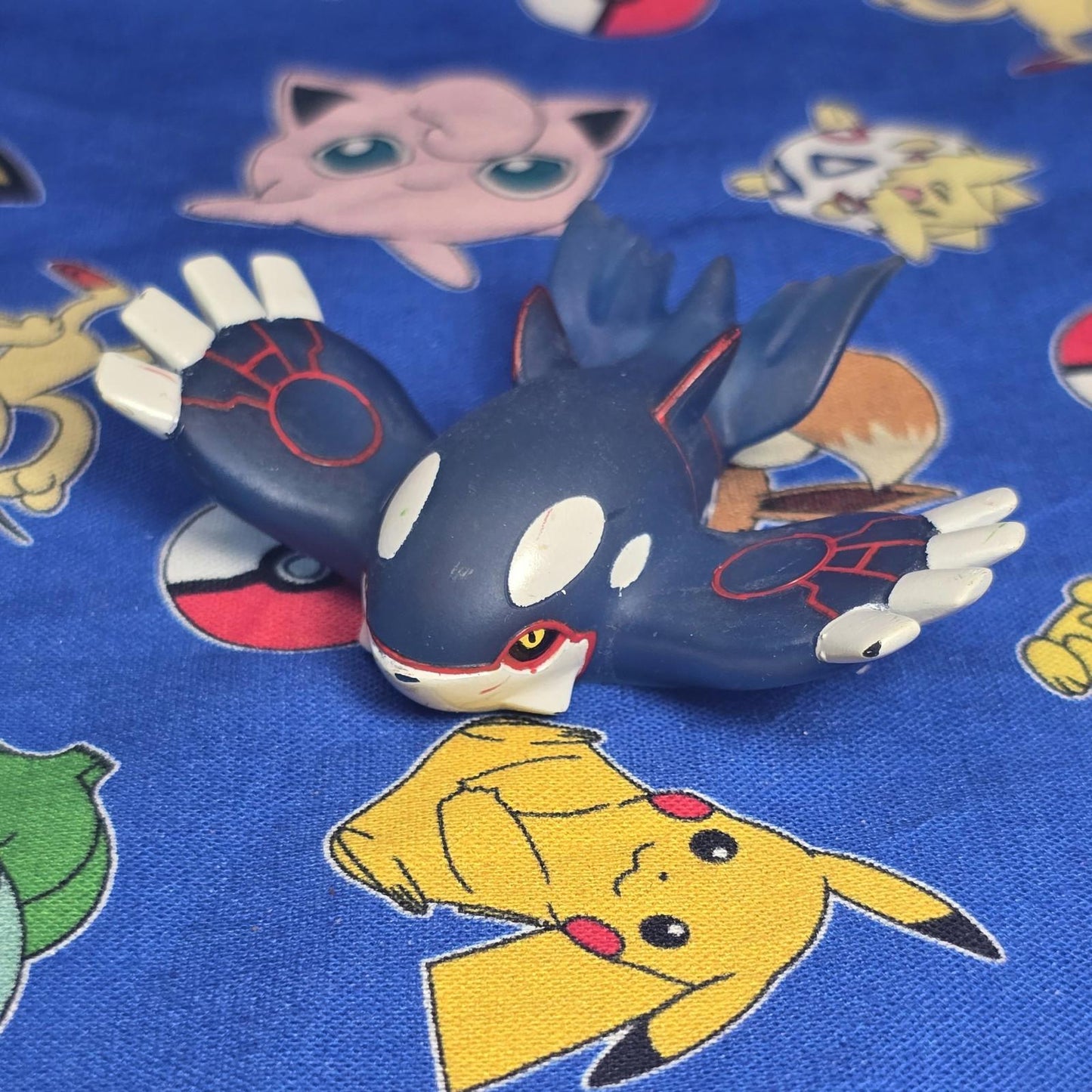 Pokemon Kyogre Clear Figure Finger Puppet 2004 Nintendo Bandai Vintage Japan USA