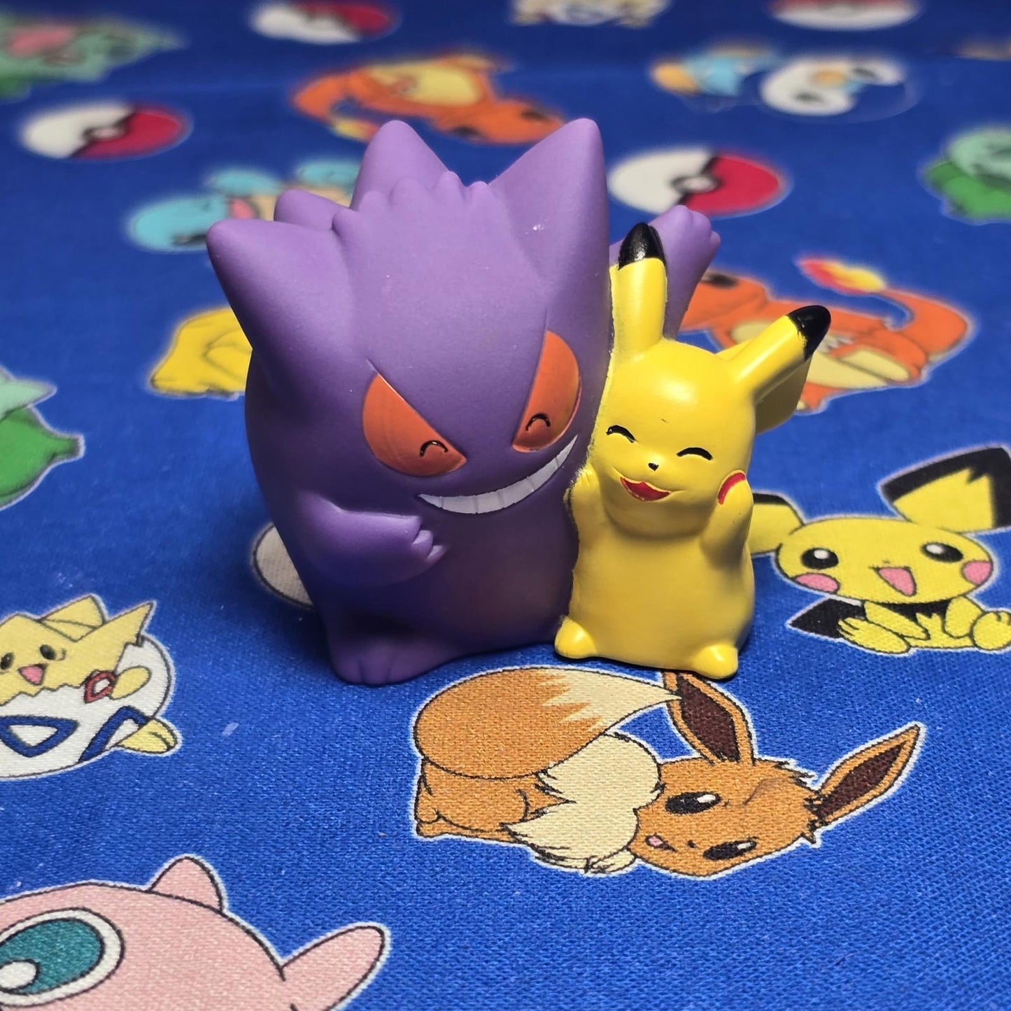 Pokemon Pikachu & Gengar Figure Finger Puppet 2022 Nintendo Bandai PVC Japan USA