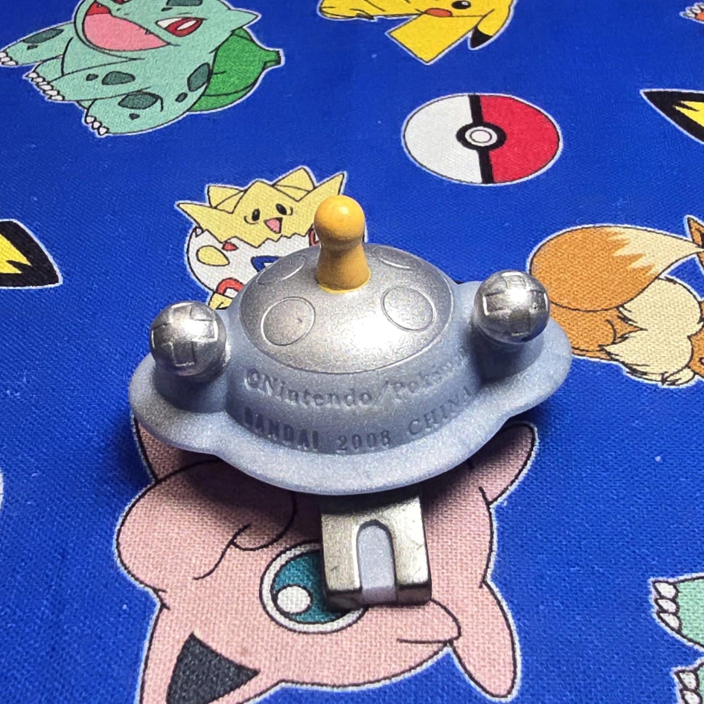 Pokemon Magnezone Metallic Figure Finger Puppet 2008 Nintendo Bandai Japan USA