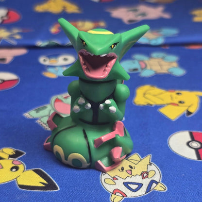 Pokemon Rayquaza Figure Finger Puppet 2004 Nintendo Bandai PVC Vintage Japan USA