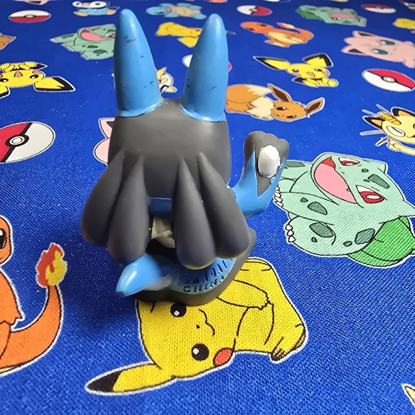 Pokemon Lucario Figure Finger Puppet 2005 Nintendo Bandai PVC Japan USA Seller