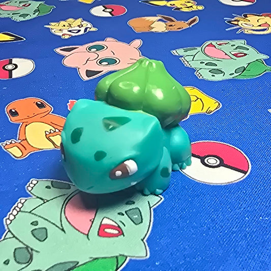 Pokemon Bulbasaur Figure Finger Puppet 1996 Nintendo Bandai PVC Vintage Japan US