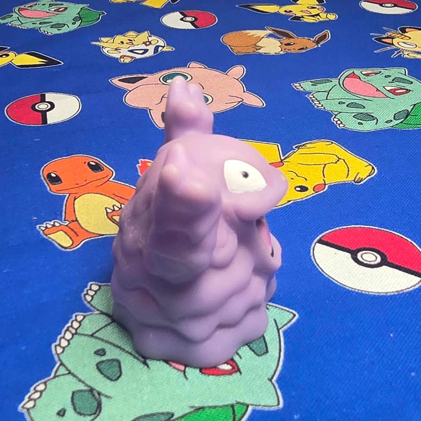 Pokemon Grimer Figure Finger Puppet 1997 Nintendo Bandai PVC Vintage Japan USA
