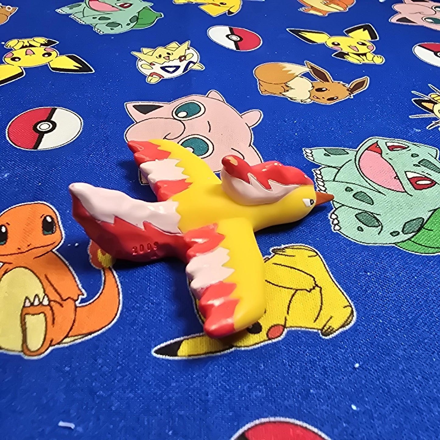 Pokemon Moltres Figure Finger Puppet 2008 Nintendo Bandai PVC Japan US Seller