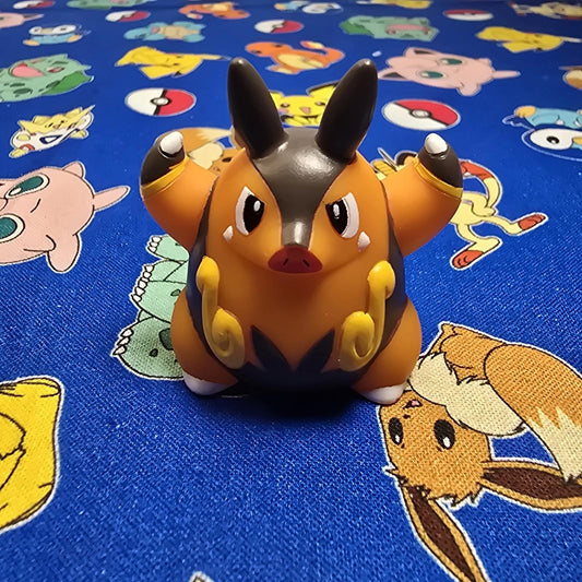 Pokemon Pignite Figure Finger Puppet 2010 Nintendo Bandai PVC Japan US Seller