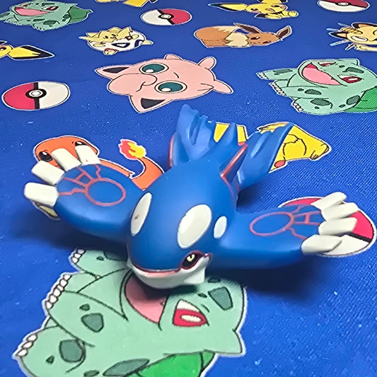 Pokemon Kyogre Figure Finger Puppet 2004 Nintendo Bandai PVC Vintage Japan USA