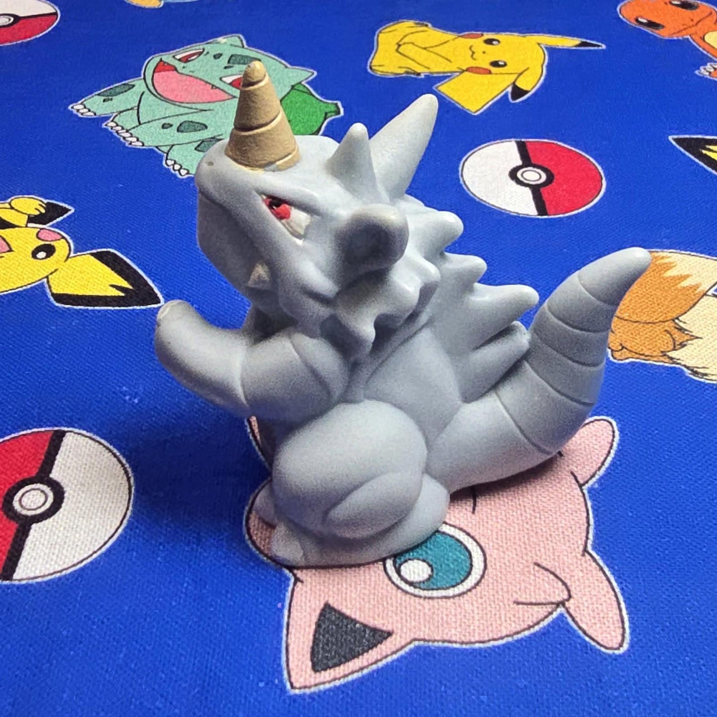 Pokemon Rhydon Figure Finger Puppet 1997 Bandai Nintendo Vintage Japan US Seller