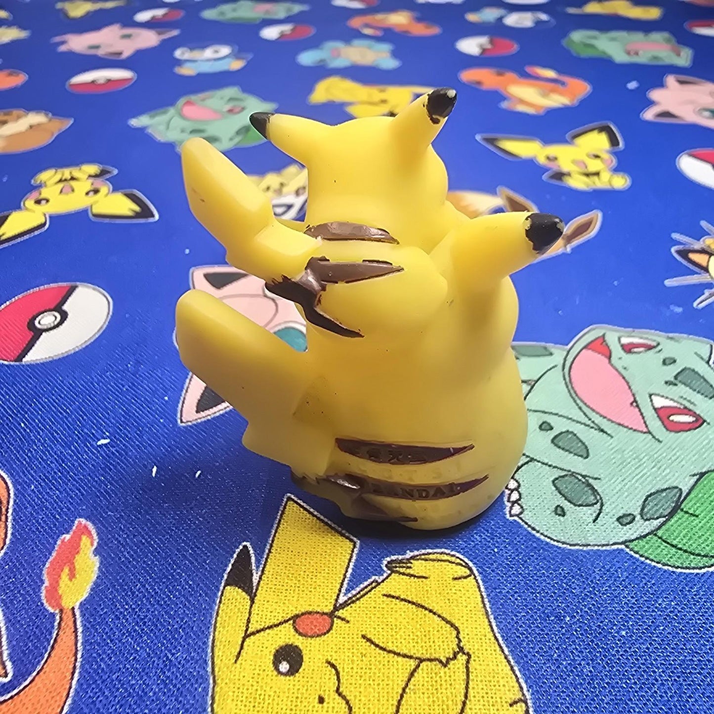 Pokemon Pikachu Figure Finger Puppet 1998 Nintendo Bandai PVC Vintage Japan USA