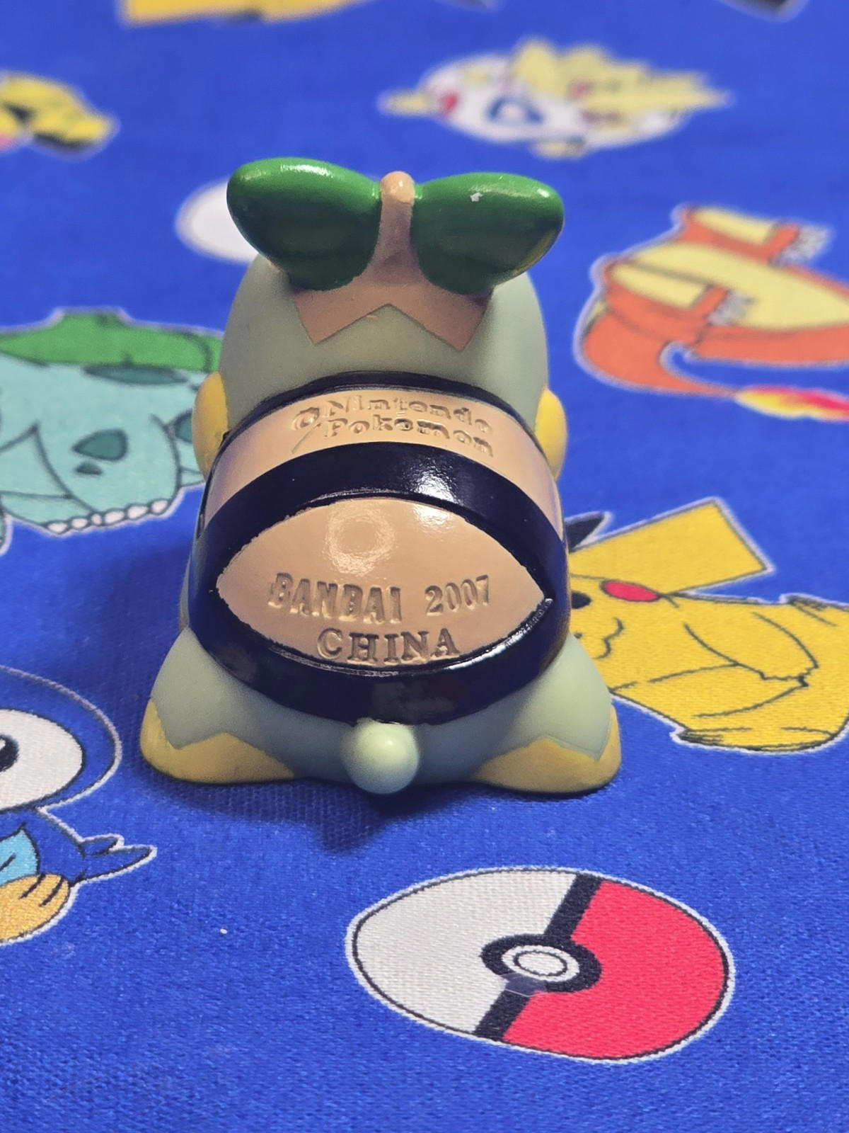Pokemon Turtwig Figure Finger Puppet 2007 Nintendo Bandai PVC Japan USA Seller