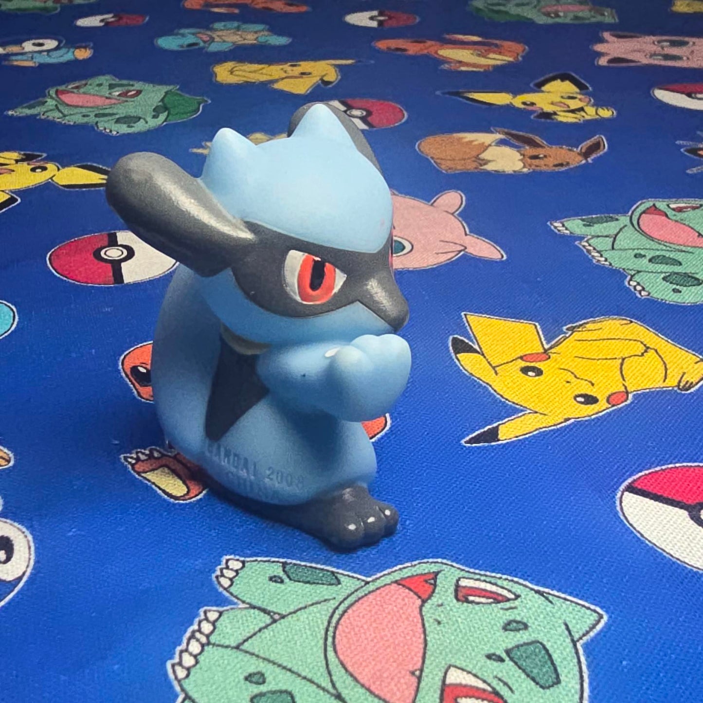Pokemon Riolu Figure Finger Puppet 2008 Nintendo Bandai PVC Toy Japan USA Seller