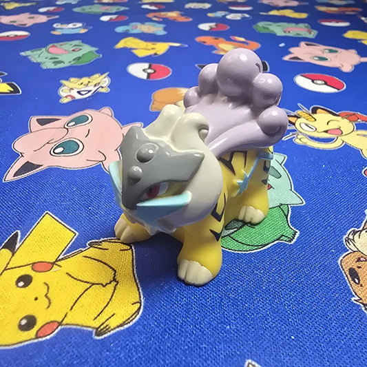 Pokemon Raikou Figure Finger Puppet 2009 Nintendo Bandai PVC Japan USA Seller