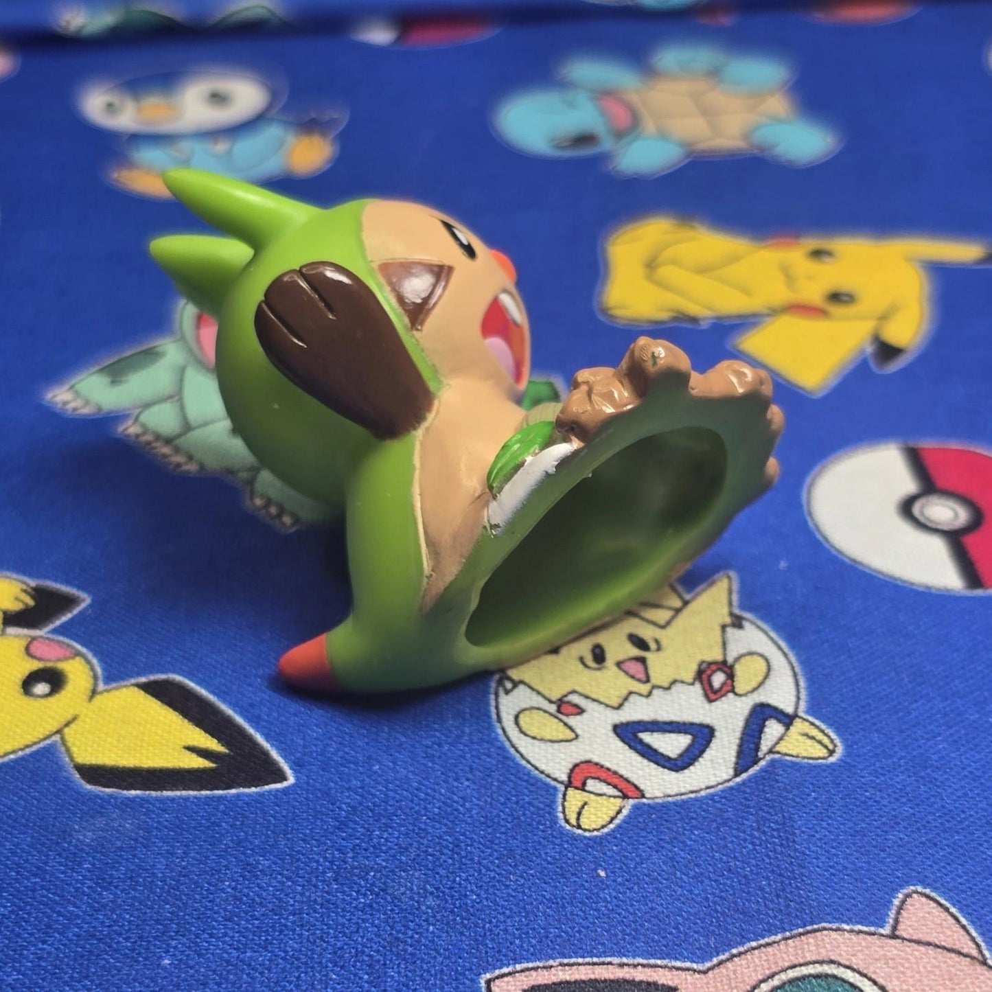Pokemon Chespin Figure Finger Puppet 2013 Nintendo Bandai PVC Japan USA Seller