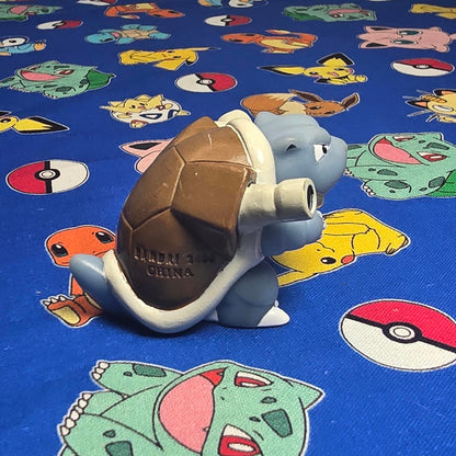 Pokemon Blastoise Figure Finger Puppet 2004 Nintendo Bandai PVC Vintage Japan US