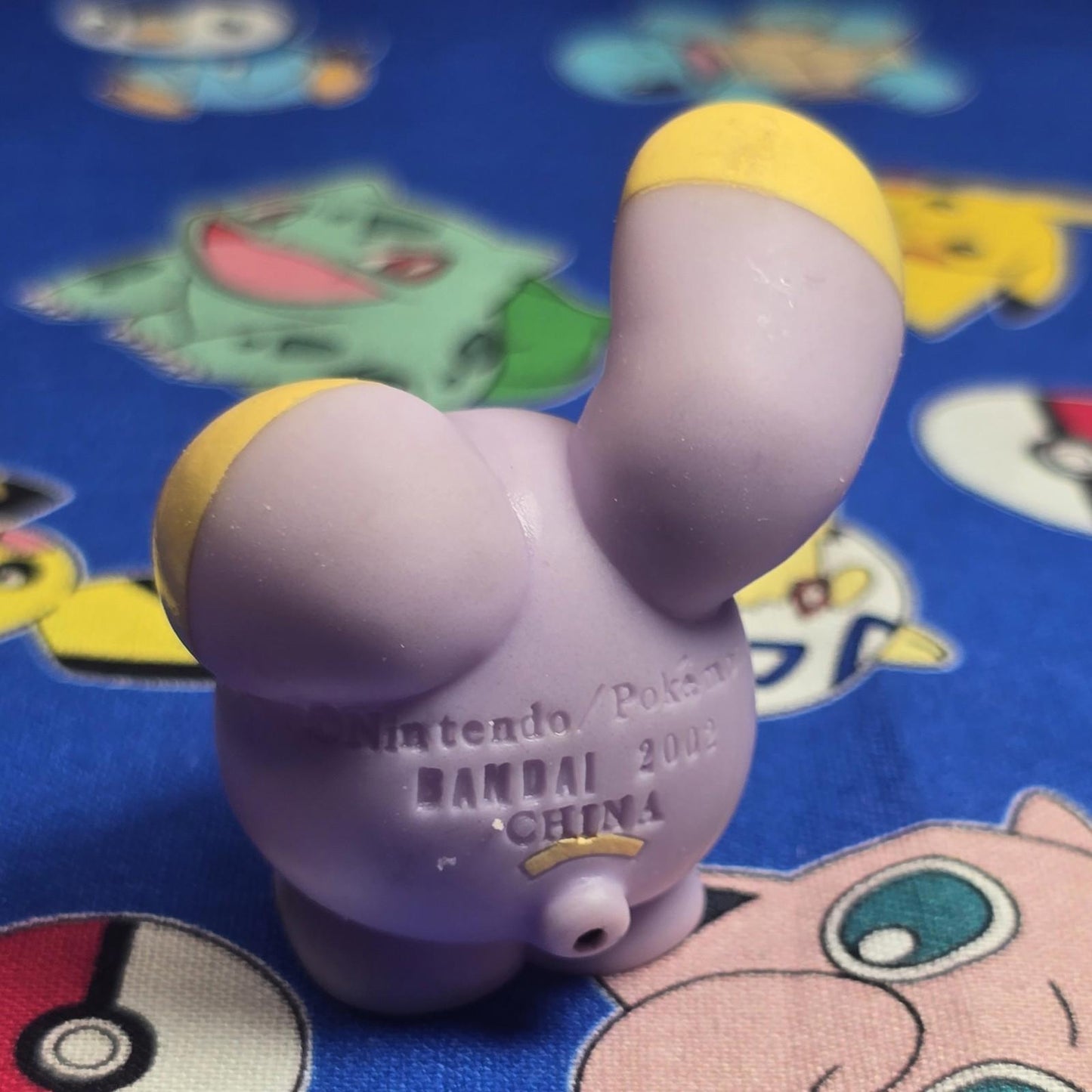 Pokemon Whismur Figure Finger Puppet 2002 Nintendo Bandai PVC Vintage Japan USA