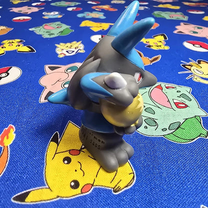 Pokemon Lucario Figure Finger Puppet 2005 Nintendo Bandai PVC Japan USA Seller