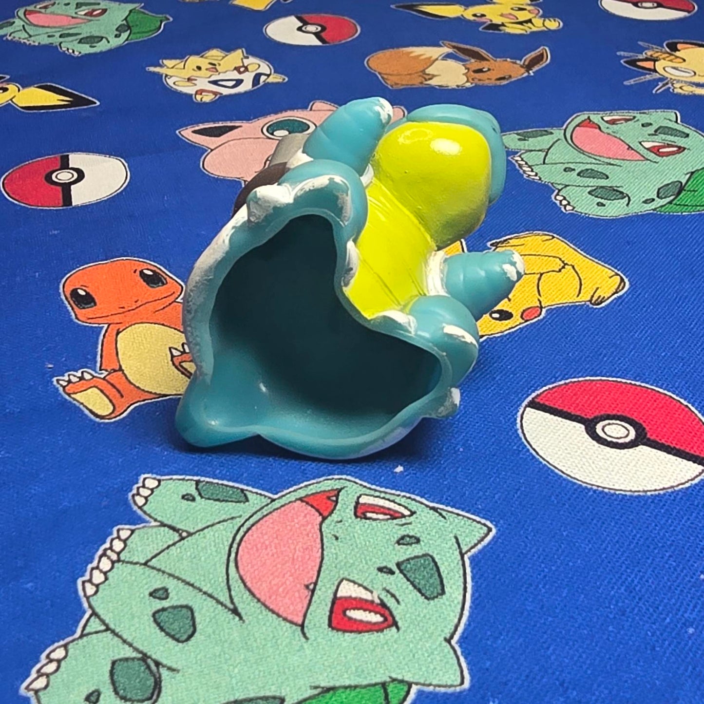 Pokemon Blastoise Figure Finger Puppet 1996 Nintendo Bandai PVC Vintage Japan US